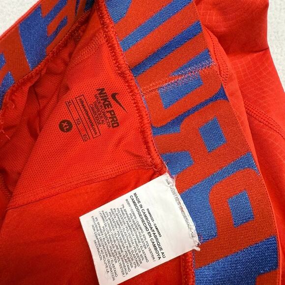 Nike Pro Compression Tights Men's XL Red Training Workout Lifting Full Length - Picture 8 of 9